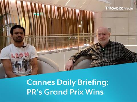 Cannes Daily Briefing: PR’s Grand Prix Wins